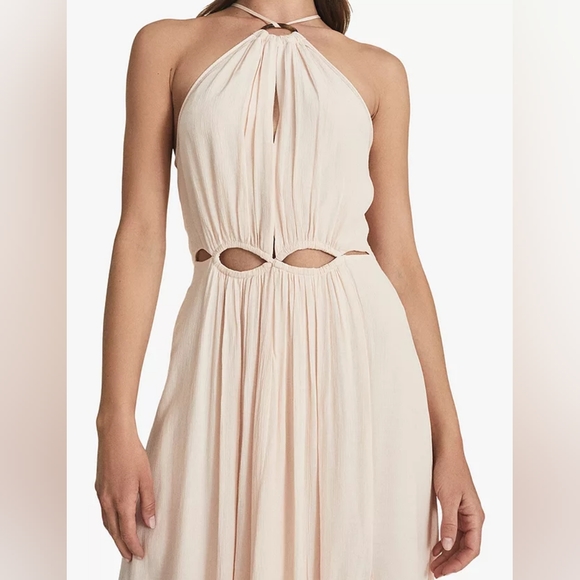 NWT REISS | $295 Marta Midi Dress Pink - Picture 2 of 8